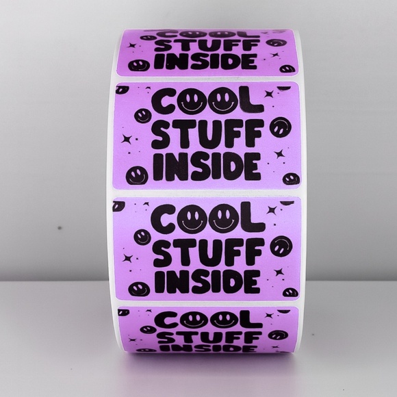 📦 "Cool Stuff Inside" Stickers for Packages | Customer Experience Labels - Picture 6 of 11